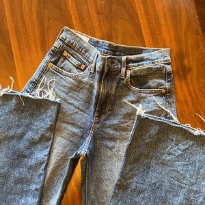 High waist, wide leg Gap jeans